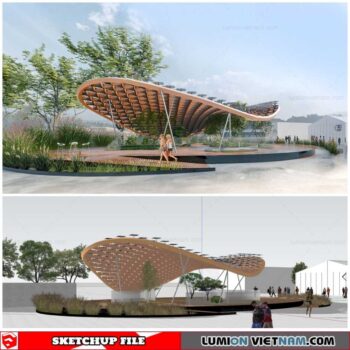 Park Landscape - Sketchup Models By Cuong Covua