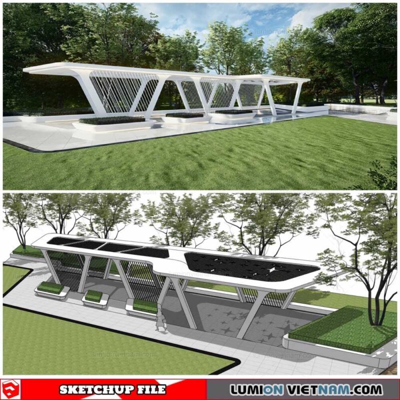 Park Landscape - Sketchup Models By Cuong Covua