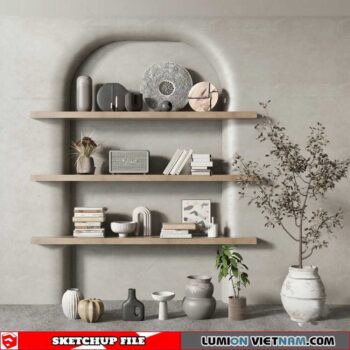 Decorative Shelf - Sketchup Models By Cuong Covua