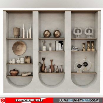 Decorative Shelf - Sketchup Models By Cuong Covua