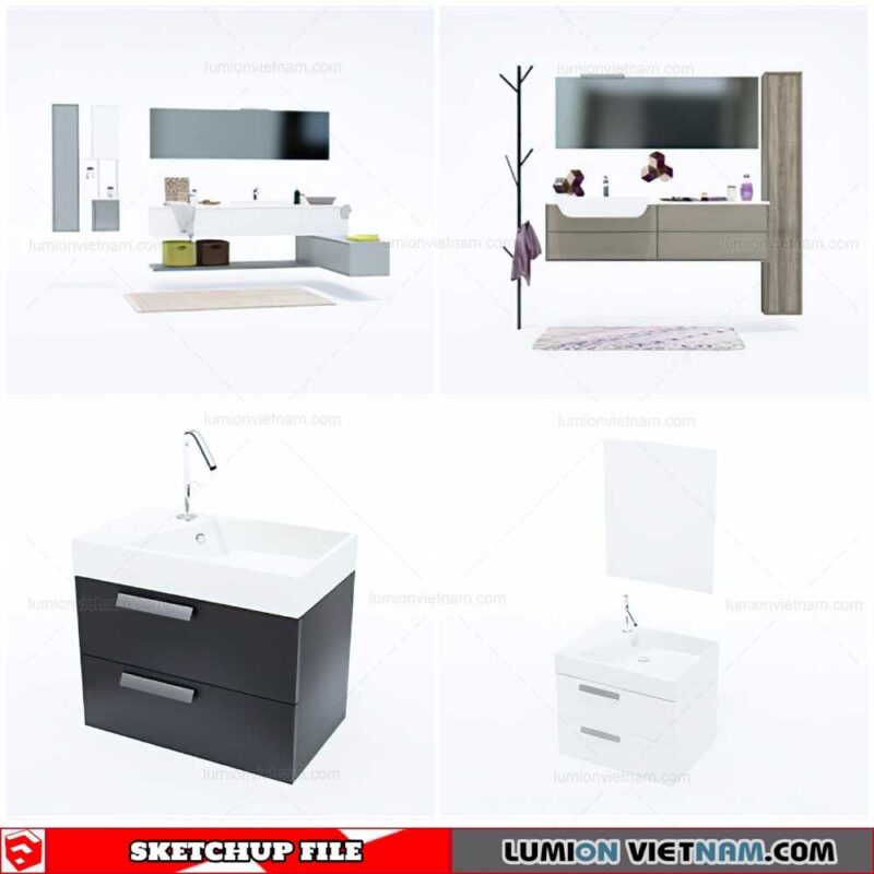 Washbasin - Sketchup Models By Cuong Covua