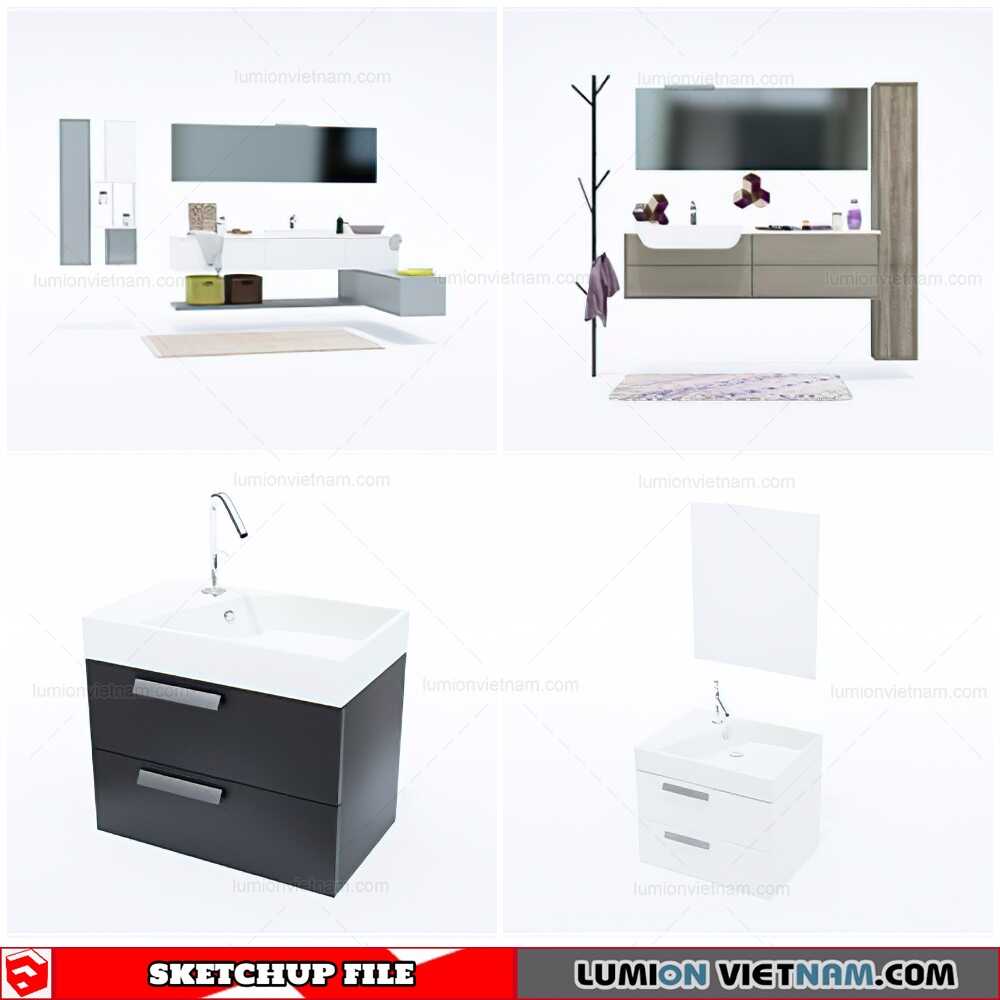 220325-Washbasin-(10)-Sketchup-Models