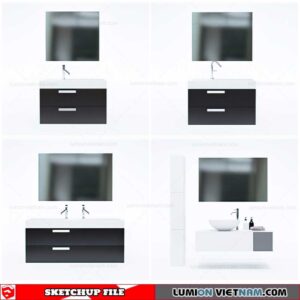 Washbasin - Sketchup Models By Cuong Covua
