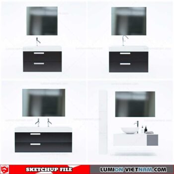 Washbasin - Sketchup Models By Cuong Covua