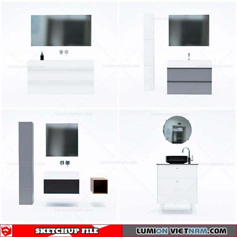 Washbasin - Sketchup Models By Cuong Covua