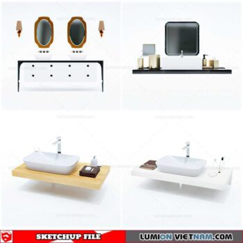 Washbasin - Sketchup Models By Cuong Covua