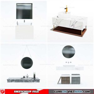 Washbasin - Sketchup Models By Cuong Covua