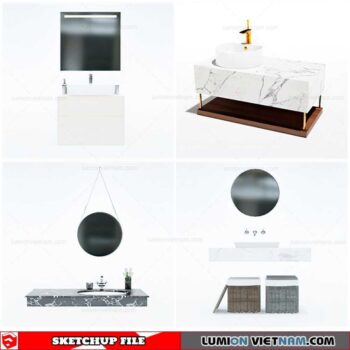 Washbasin - Sketchup Models By Cuong Covua