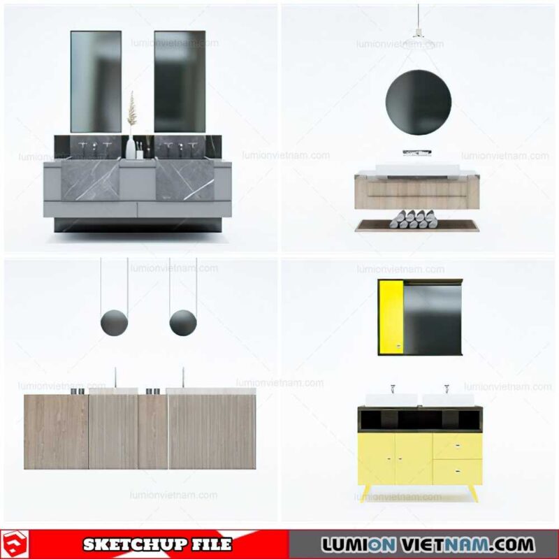 Washbasin - Sketchup Models By Cuong Covua