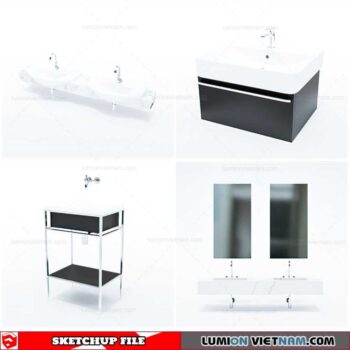 Washbasin - Sketchup Models By Cuong Covua