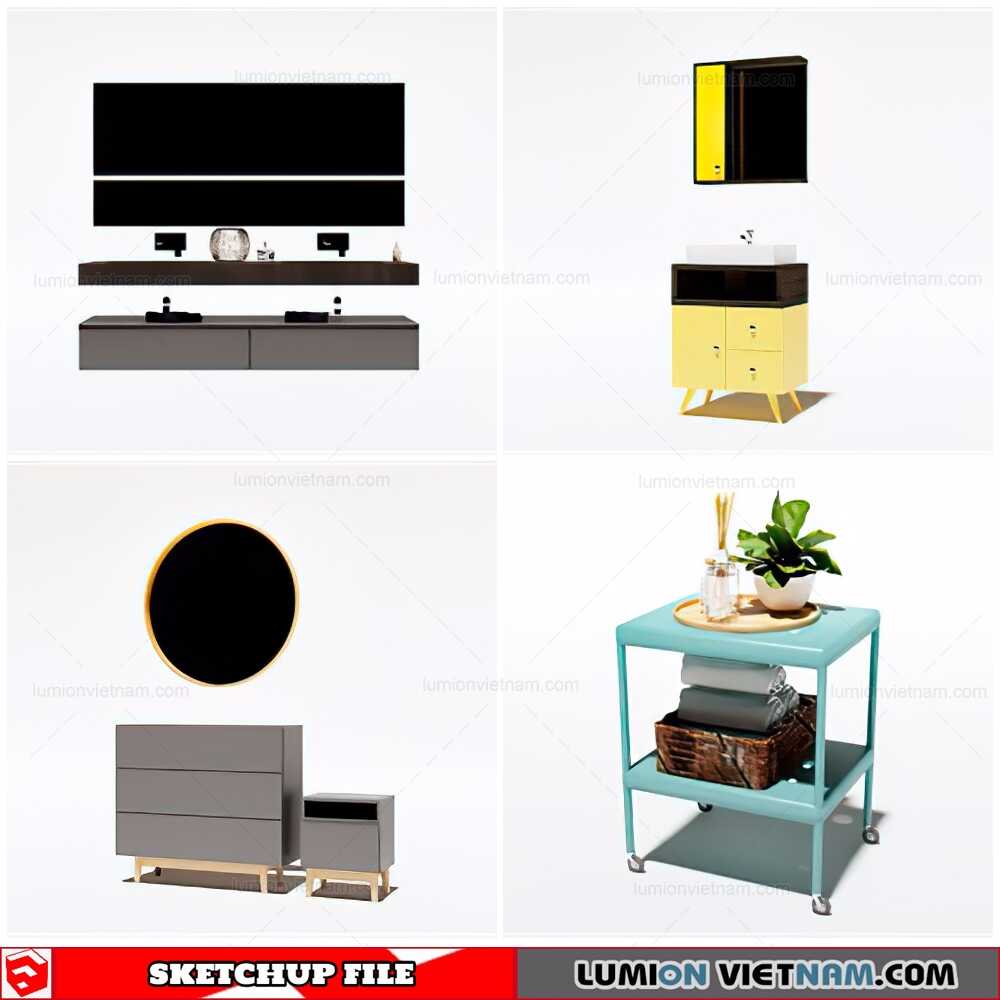 220325-Washbasin-(3)-Sketchup-Models