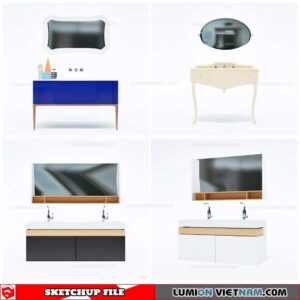 Washbasin - Sketchup Models By Cuong Covua