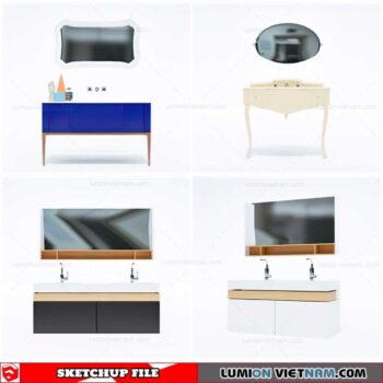 Washbasin - Sketchup Models By Cuong Covua
