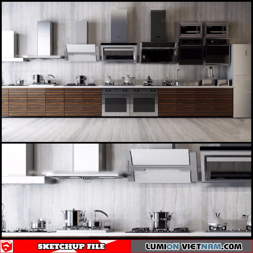 Kitchen Appliances1 Sketchup Models
