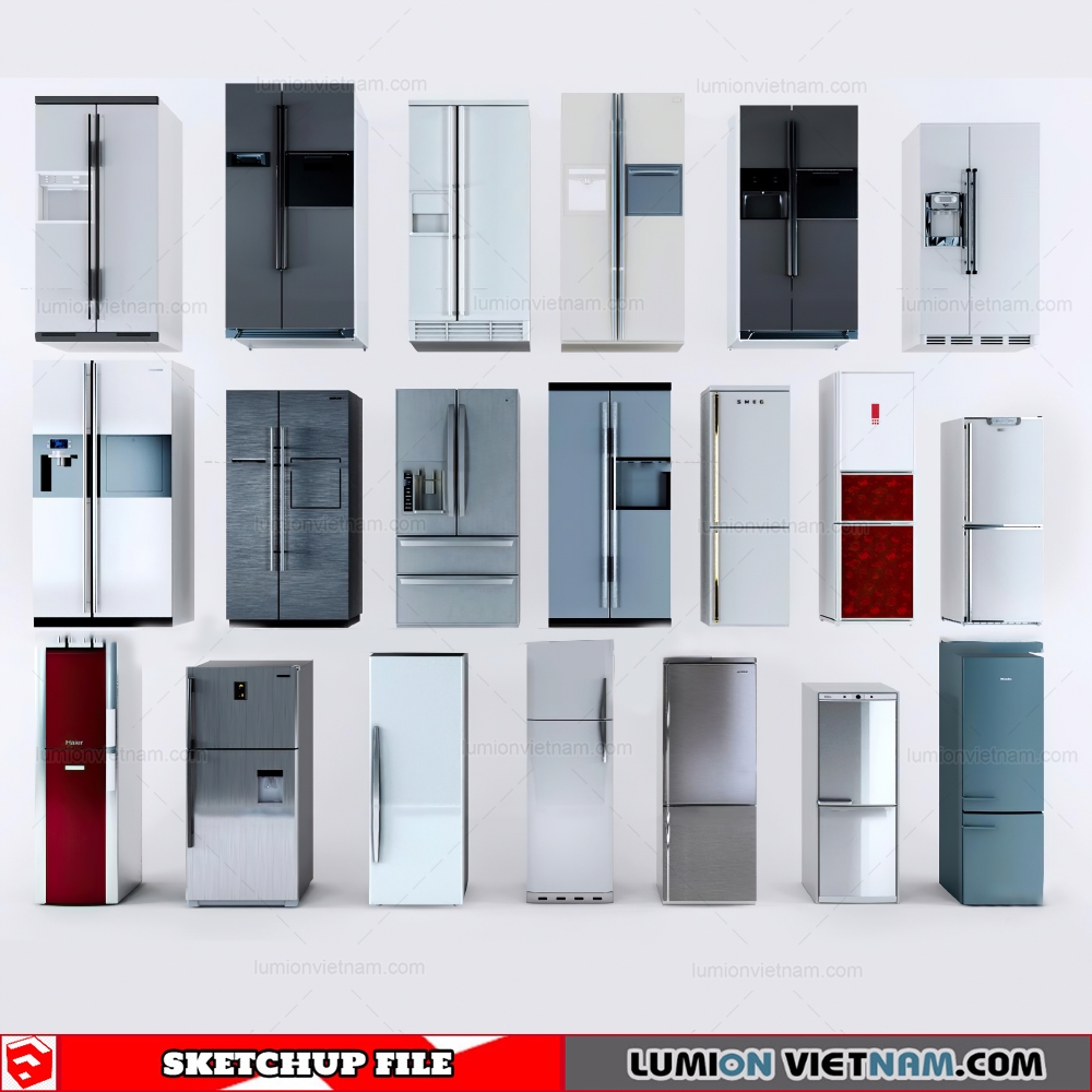 Refrigerator Sketchup Models