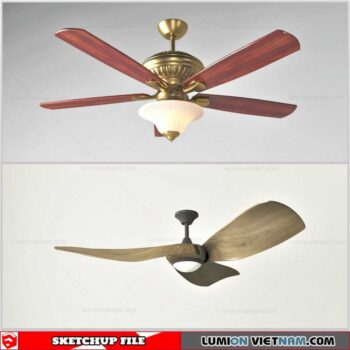 Ceiling Fans - Sketchup Models By Dathouzz