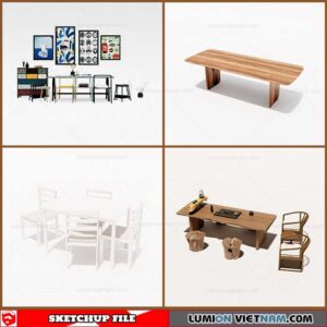 Dining Table - Sketchup Models By Cuong Covua