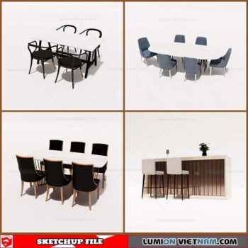 Dining Table - Sketchup Models By Cuong Covua