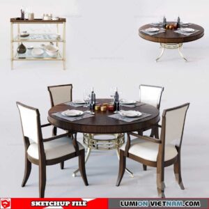 Dining Table - Sketchup Models By Dung Tran