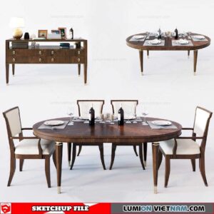 Dining Table - Sketchup Models By Dung Tran