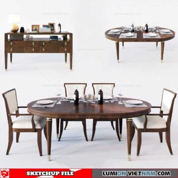 Dining Table - Sketchup Models By Dung Tran