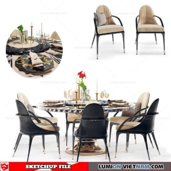 Dining Table - Sketchup Models By Dung Tran