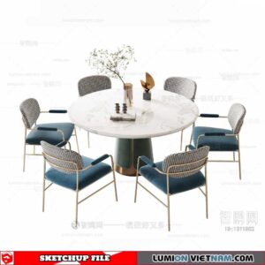 Dining Table - Sketchup Models By Dinh Thanh