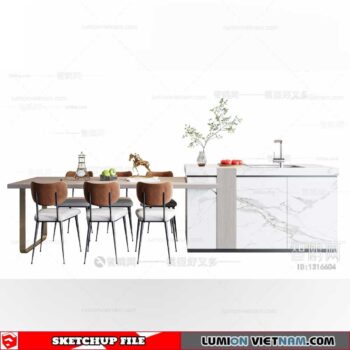 Dining Table - Sketchup Models By Dinh Thanh