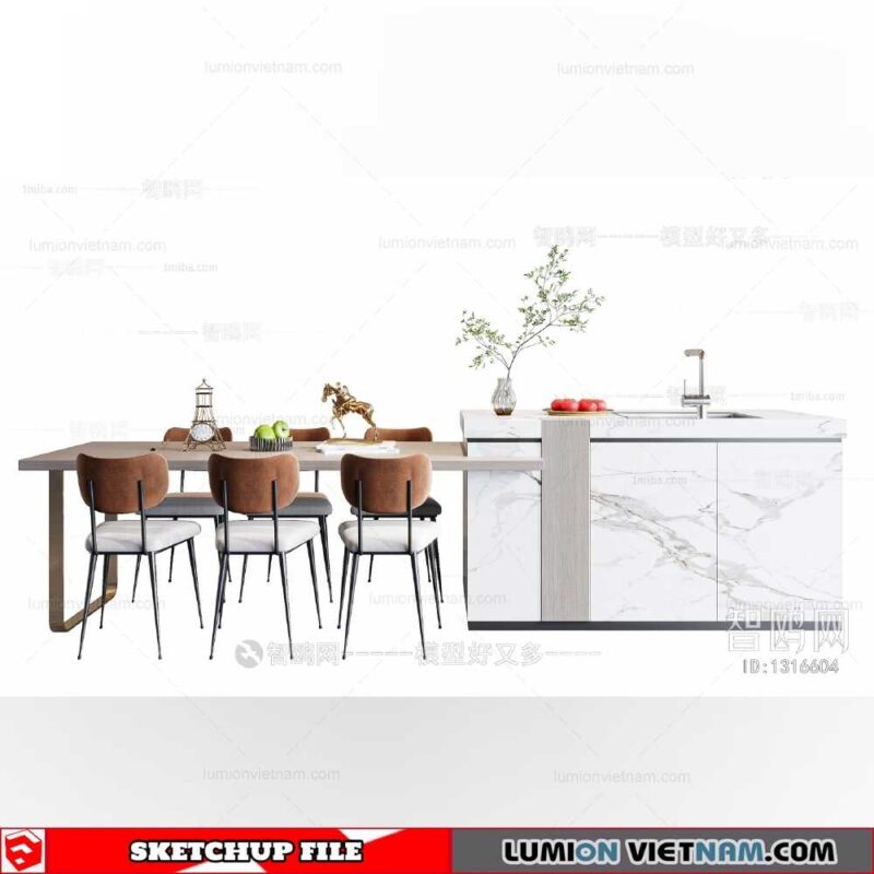 Dining Table - Sketchup Models By Dinh Thanh
