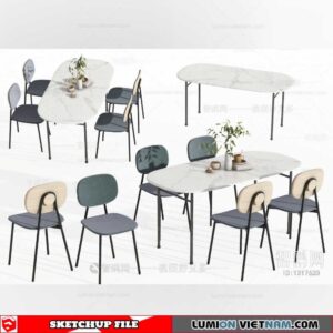 Dining Table - Sketchup Models By Dinh Thanh