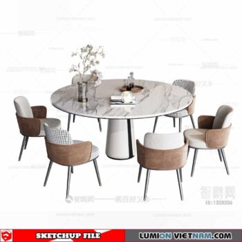 Dining Table - Sketchup Models By Dinh Thanh