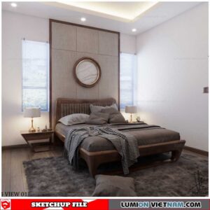 Bedroom - Sketchup Interior Scene By Trong Thanh