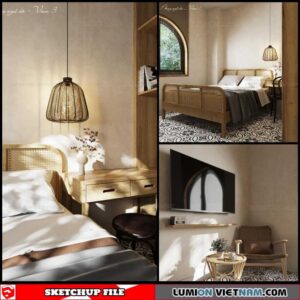 Bedroom - Sketchup Interior Scene By Thuy Lee