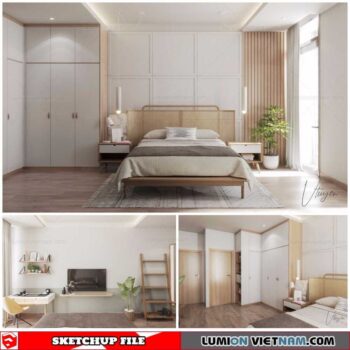 Bedroom - Sketchup Interior Scene By Nguyen Van Tuyen