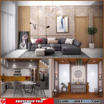 Apartment - Sketchup Interior Scene By Hoang Long