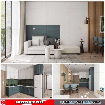 Apartment - Sketchup Interior Scene By Nguyen Van Tuyen