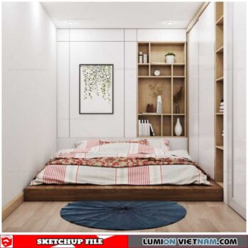 Bedroom - Sketchup Interior Scene By Nguyen Ngoc Khu