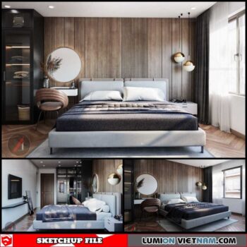Bedroom - Sketchup Interior Scene By Tran Viet Hung