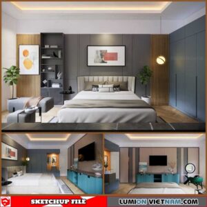Bedroom - Sketchup Interior Scene By Duong Duong