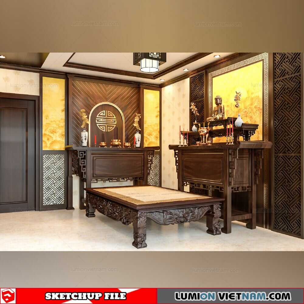 3969-Interior-Altaroom-Scene-Sketchup-Model-By-Nguyen-Dinh-Quoc