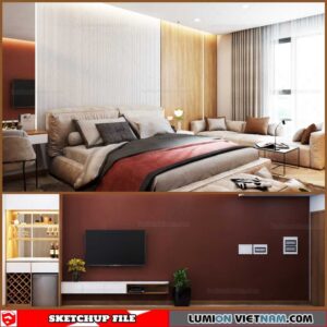 Bedroom - Sketchup Interior Scene By Q.H.T Studio