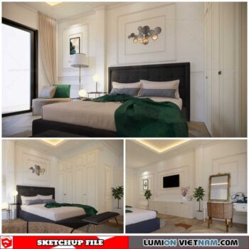 Bedroom - Sketchup Interior Scene By Duong Duong