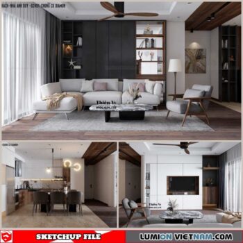 Apartment - Sketchup Interior Scene By Thien Vy