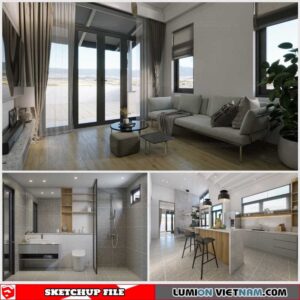 Apartment - Sketchup Interior Scene By Dao Trong An