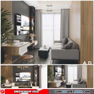 Apartment - Sketchup Interior Scene By Duy Duc