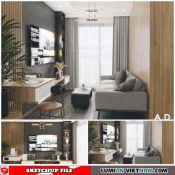 Apartment - Sketchup Interior Scene By Duy Duc