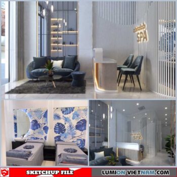 Spa - Sketchup Interior Scene By Tran Huy