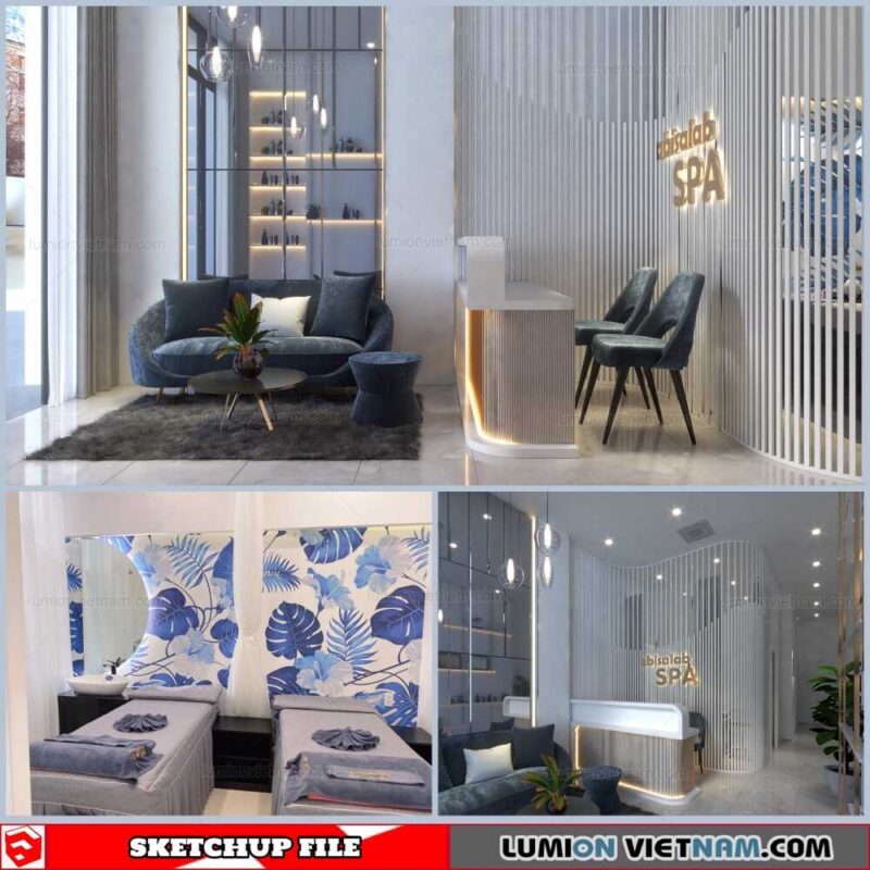 Spa - Sketchup Interior Scene By Tran Huy