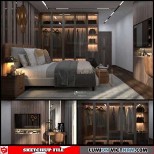 Bedroom - Sketchup Interior Scene By Duc Thuan