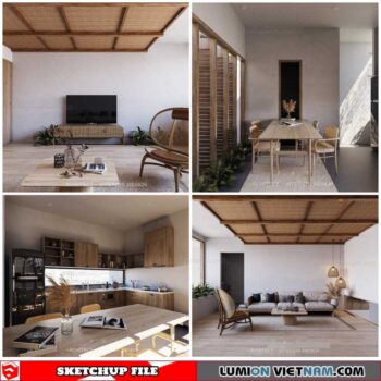 House Sketchup - Sketchup Interior Scene By Pham Bao Toan